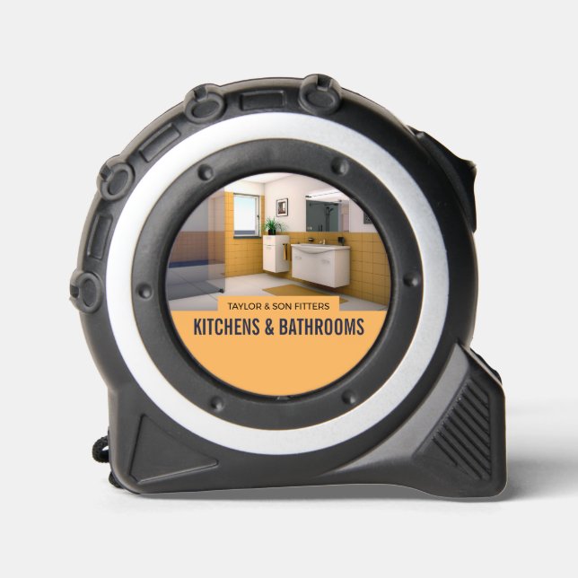 Mètre Ruban Portrait de salle de bain fraîche, Cuisine et meub (Recto)