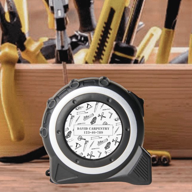 Mètre Ruban Profession de charpentier personnalisée (Créateur téléchargé)