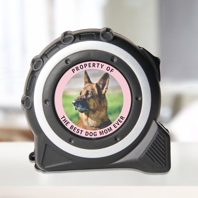 Mètre Ruban Propriété Du Meilleur Chien Maman Jamais Photo (Créateur téléchargé)