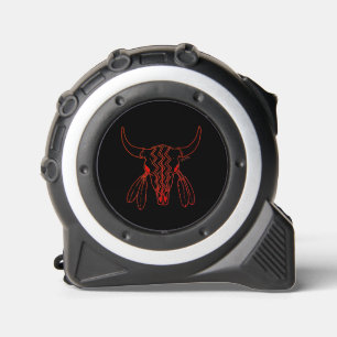 Mètre Ruban Red Ghost Dance Buffalo ligne ruban noir