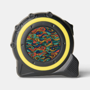 Mètre Ruban Ruban à mesurer avec motif tourbillonnant coloré