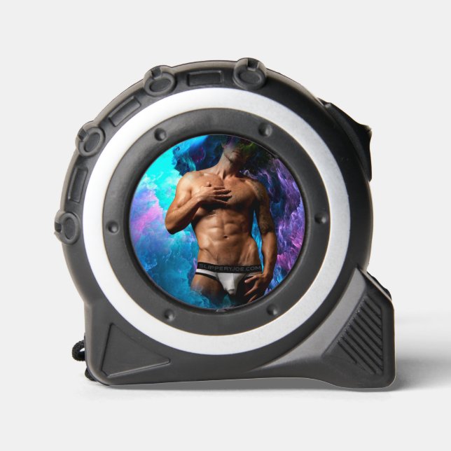 Mètre Ruban SlipperyJoe homme musclé sous-vêtements bulle dyna (Recto)