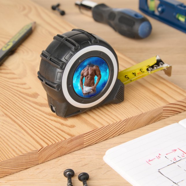 Mètre Ruban SlipperyJoe's musculaire barbu homme sous-vêtement (Boiseries)