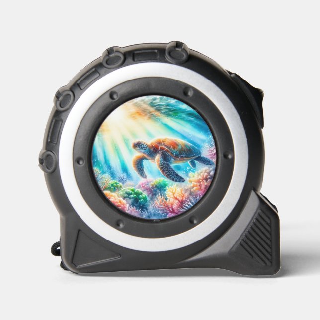 Mètre Ruban Sous la tortue de mer (Recto)