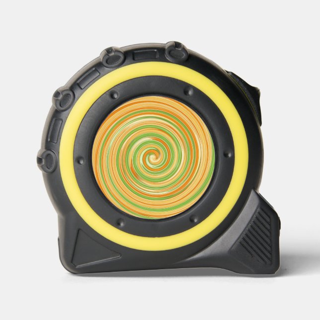 Mètre Ruban Spirale de couleurs de citrus amusantes  (Recto)