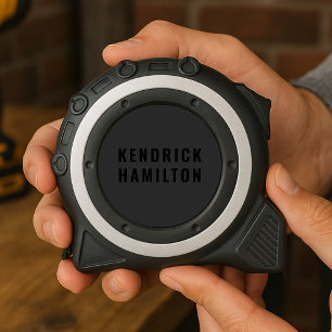 Mètre Ruban Style tendance Black Out moderne minimaliste simpl