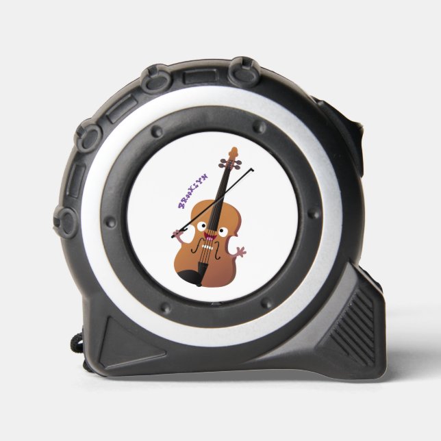 Mètre Ruban Sympa drôle violon personnage de dessin animé (Recto)