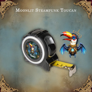 Mètre Ruban Toucan Steampunk au Clair de Lune.