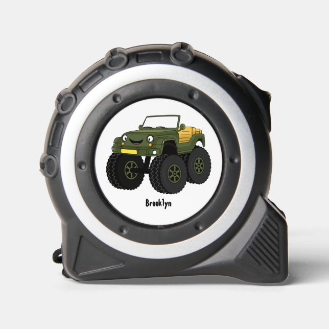 Mètre Ruban Un Green Monster truck (Recto)