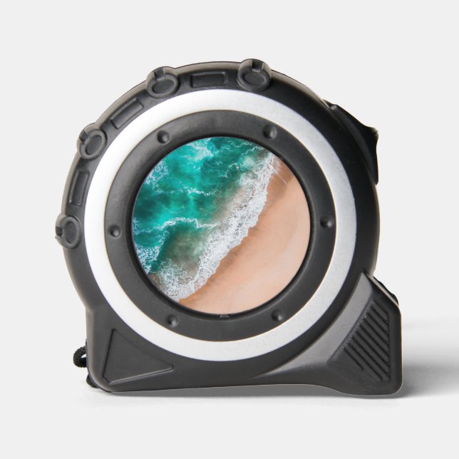 Mètre Ruban Vagues sur la plage de sable (Recto)