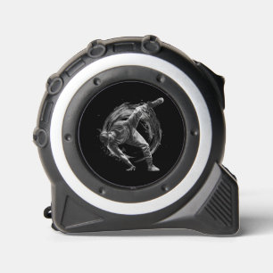 Mètre Ruban Ventilateur en action, dans le style de plaque d'e