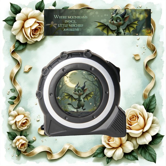 Mètre Ruban Where moonbeams dance, little mischief awakens.  (Créateur téléchargé)