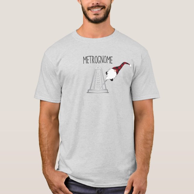 Metrognome drôle - Metronome, T-shirt Gnome 2 (Devant)