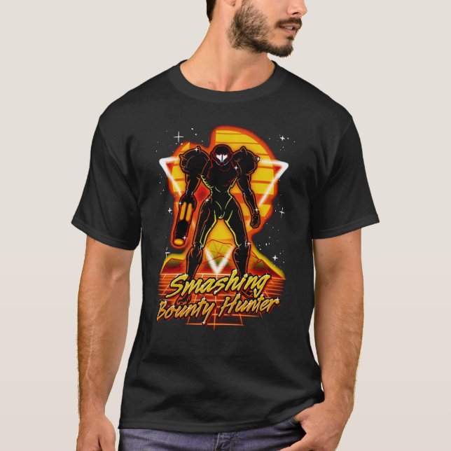 Metroid Dread Samus Retro Design graphique T-shirt (Devant)