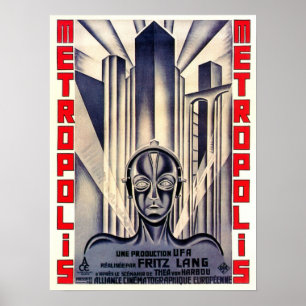 METROPOLIS Classic Movie Poster de Fritz Lang 1927