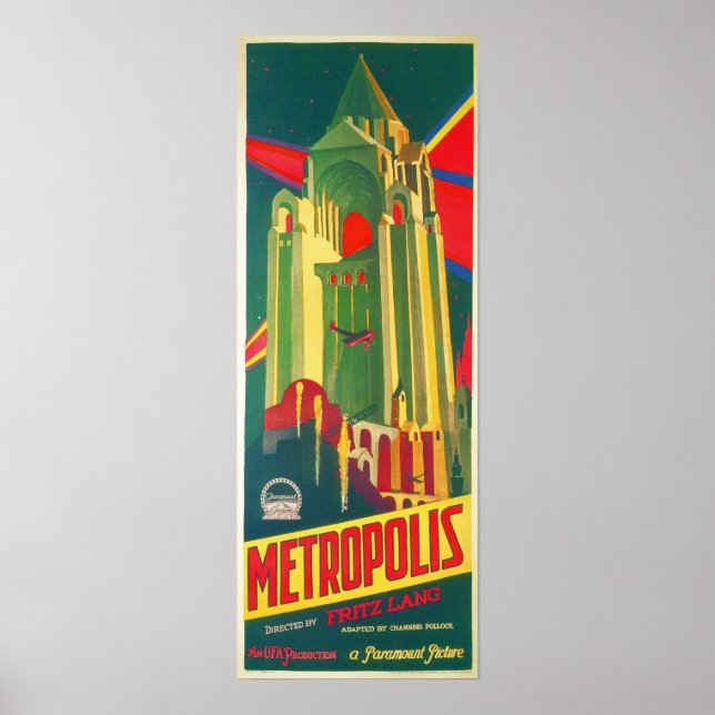 Metropolis par Fritz Lang 1927 Affiches de vieux f (Devant)