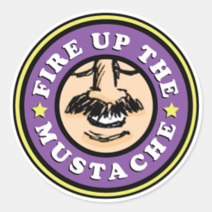 Mettez le feu aux autocollants de moustache !