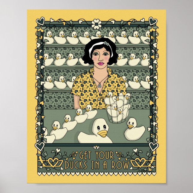 Mettez Vos Canards Dans Une Poster Row_C_8x10 (Devant)