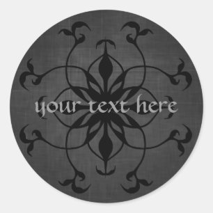 Mettez votre texte sur ces autocollants gothiques