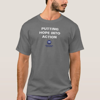 Mettre l'espoir en action - T-shirt sombre de base