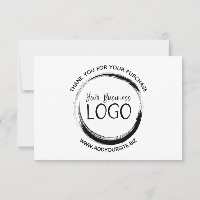 Mettre mon logo sur un Carte de remerciements (Devant)