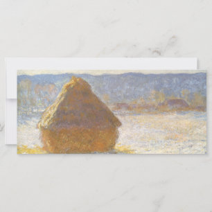 Meule de foin au matin, Effet de neige de Claude M