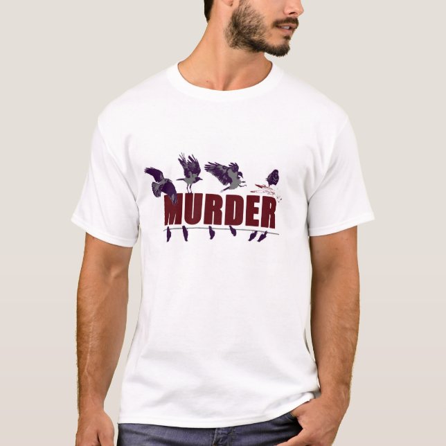 Meurtre de T-shirt de corneilles (Devant)