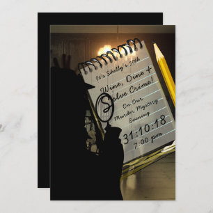 Meurtre Mystère Invitations Criminalité Enquête su