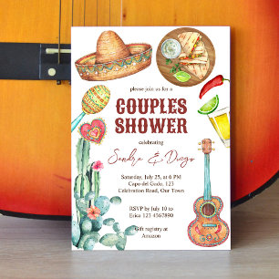 mexicaine fiesta couples douche invitation