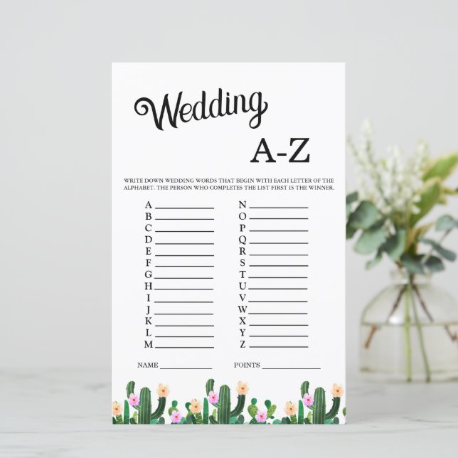 Mexican Cacti What is in Purse Bridal Shower Game (Debout devant)