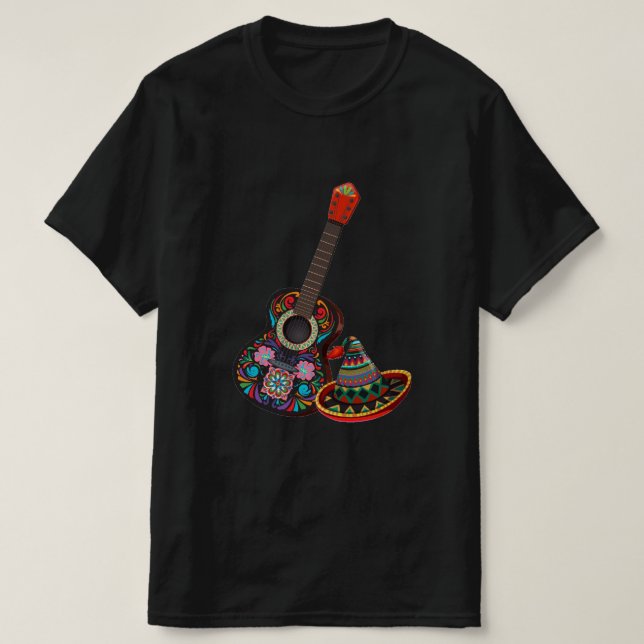 Mexican Music Mens T-Shirt (Design devant)