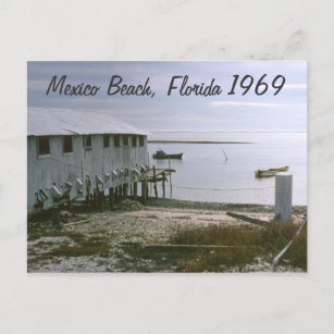Mexico Beach, Floride 1969 Carte postale du paysag