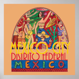 MEXICO CITY Mexique POSTER Imprimer