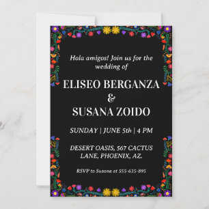 mexico floral mexicaine invitations de mariage
