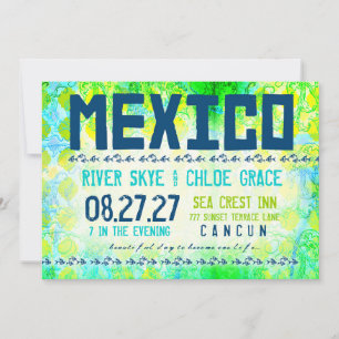 MEXICO Invitation de destination Papier de base