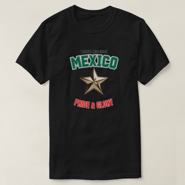 Mexico National Pride Edition Basic Dark T-Shirt (Design devant)