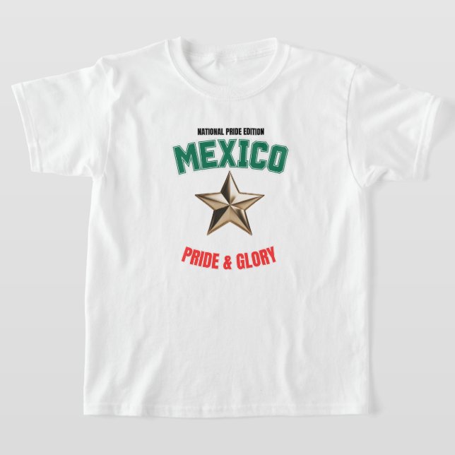 Mexico National Pride Edition Kids Basic T-Shirt (Poser)