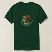 Mexique Armoiries Hommes T-shirt vert