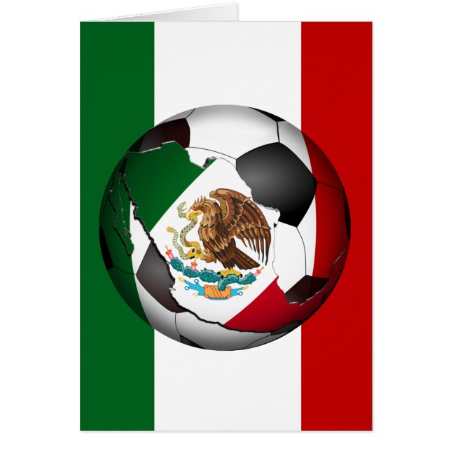Mexique balle de football avec drapeau couleurs Ar (Devant)