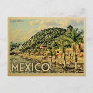 Mexique Carte postale Lac Chapala Vintage voyage