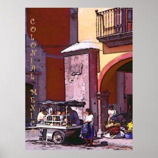 MEXIQUE COLONIAL, affiche