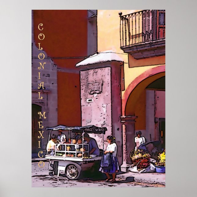 MEXIQUE COLONIAL, affiche (Devant)
