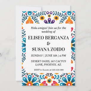 mexique coloré invitation mexicaine mariage