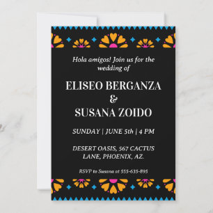 mexique coloré invitation mexicaine mariage