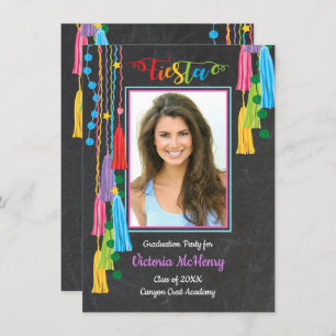 Mexique Fiesta Graduation Photo invitation
