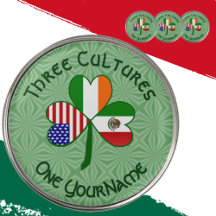 Mexique Irlande États-Unis Drapeau Shamrock