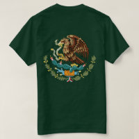 Mexique Manteau d'armoiries Mens T-shirt Forest