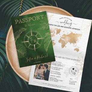 Mexique Mariage Destination Passport Carte du mond