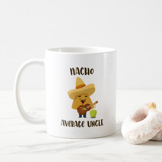 Mexique Nacho Moyenne Oncle Drôle Mug (Avec donut)