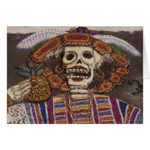 Mexique, Oaxaca. Tapisserie de sable (tapete de ar